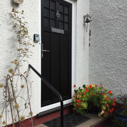 Black Elegance Door with Chrome Furniture 2