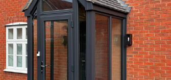 [Case Study) - Anthracite Grey Glazed Entrance
