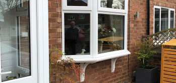 [Case Study) - Bow Window Conversion in White uPVC
