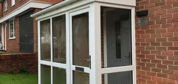[Case Study) - White uPVC Porch