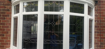 [Case Study) - 5 Sided uPVC Bay Windowwith leaded glass pattern