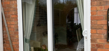 [Case Study) - uPVC White Sliding Patio Door