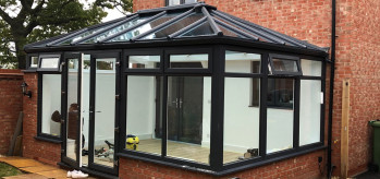 [Case Study) - Anthracite Grey Double Hipped Conservatory