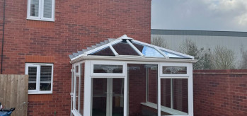 [Case Study) - Edwardian Conservatory with Ambi Sunshade Blue Glass