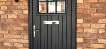 [Case Study] Palladio Door - Black with Glass Design