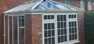 [Case Study) - White Conservatory with Georgian Style Windows