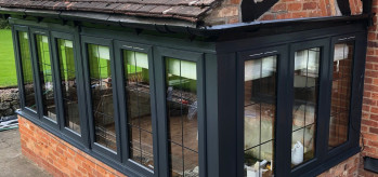 [Case Study) -Anthracite Grey Windows with leaded glass