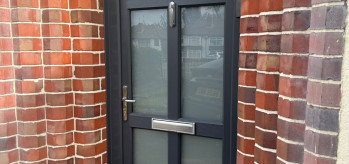 [Case Study) - Arched UPVC Door in Anthracite Grey